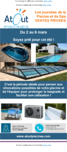 Journées de la piscine et du Spa : ventes privées