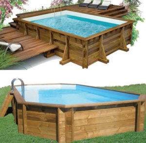 Ossature piscine bois