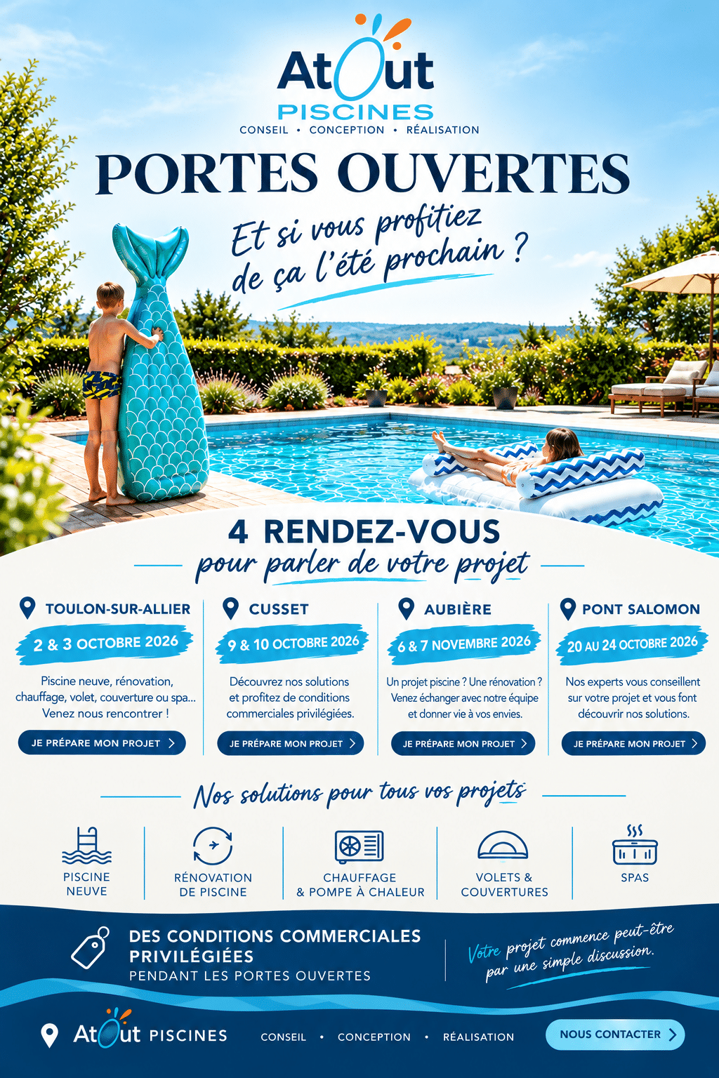 Portes Ouvertes Piscine 2026 AtOut Piscines