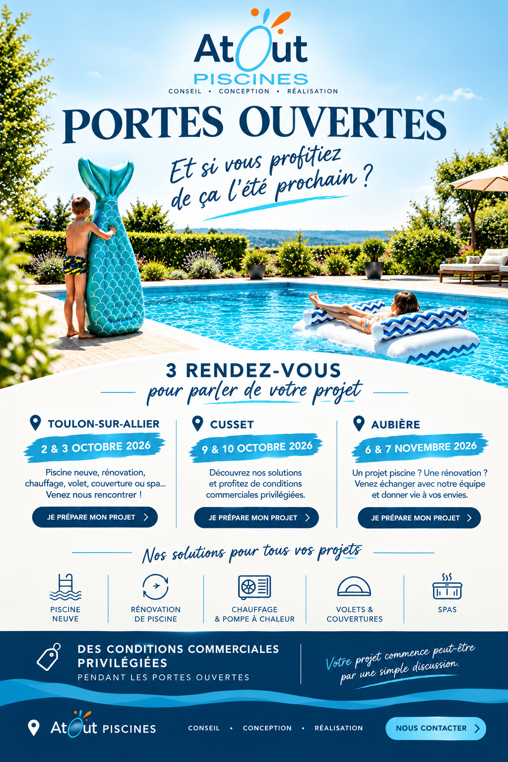 Portes Ouvertes Piscine 2026 AtOut Piscines
